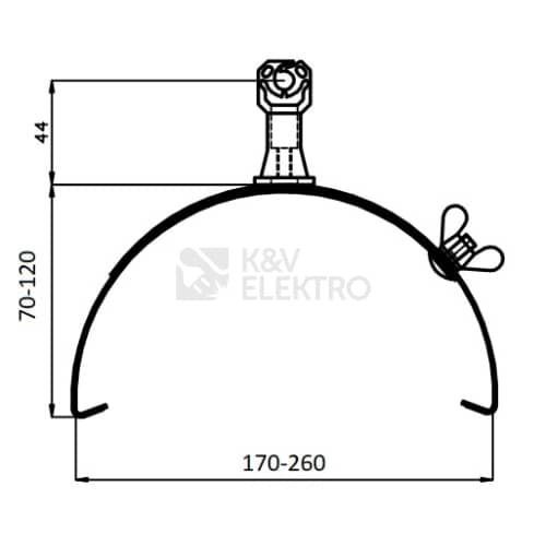 Podpěra vedení na ploché střechy DLH FB 8 LO Dehn 253015