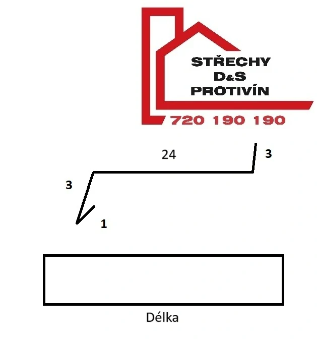 parapet rš: 315mm délka 2m 