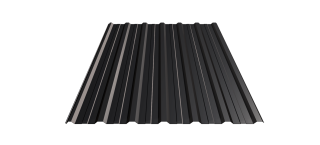 Trapéz T18 eco 0,5mm RAL 9005 ČERNÁ krytí 2,4m x 1,125m