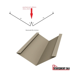 Úžlabí s koněm rš: 625mm délka 2m 