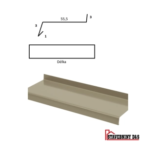 parapet rš: 625mm délka 2,5m 