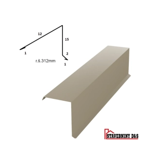 Pultový plech horní rš: 312mm délka 2m 