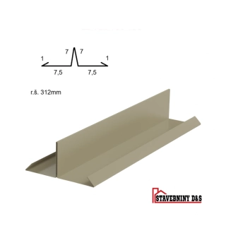 Rozdělovací lišta rš: 312mm délka 2m 