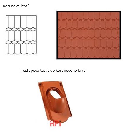 Taška 254 Betternit,šindel červeno-hnědá
