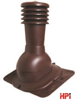 Odvětr. set 110/125 - univerz. pro trapéz. krytiny hnědý