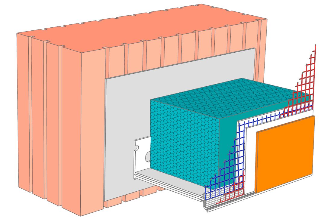 Profil zakládací soklový VARIO 140-180, délka 2m